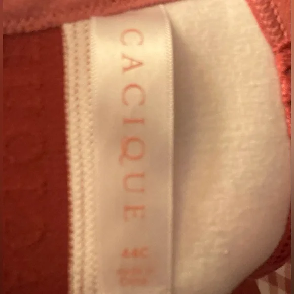 Cacique Pink gingham cotton bra 44C - Picture 3 of 4